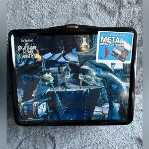 The Nightmare Before Christmas Metal Lunch Box With Thermos 2003